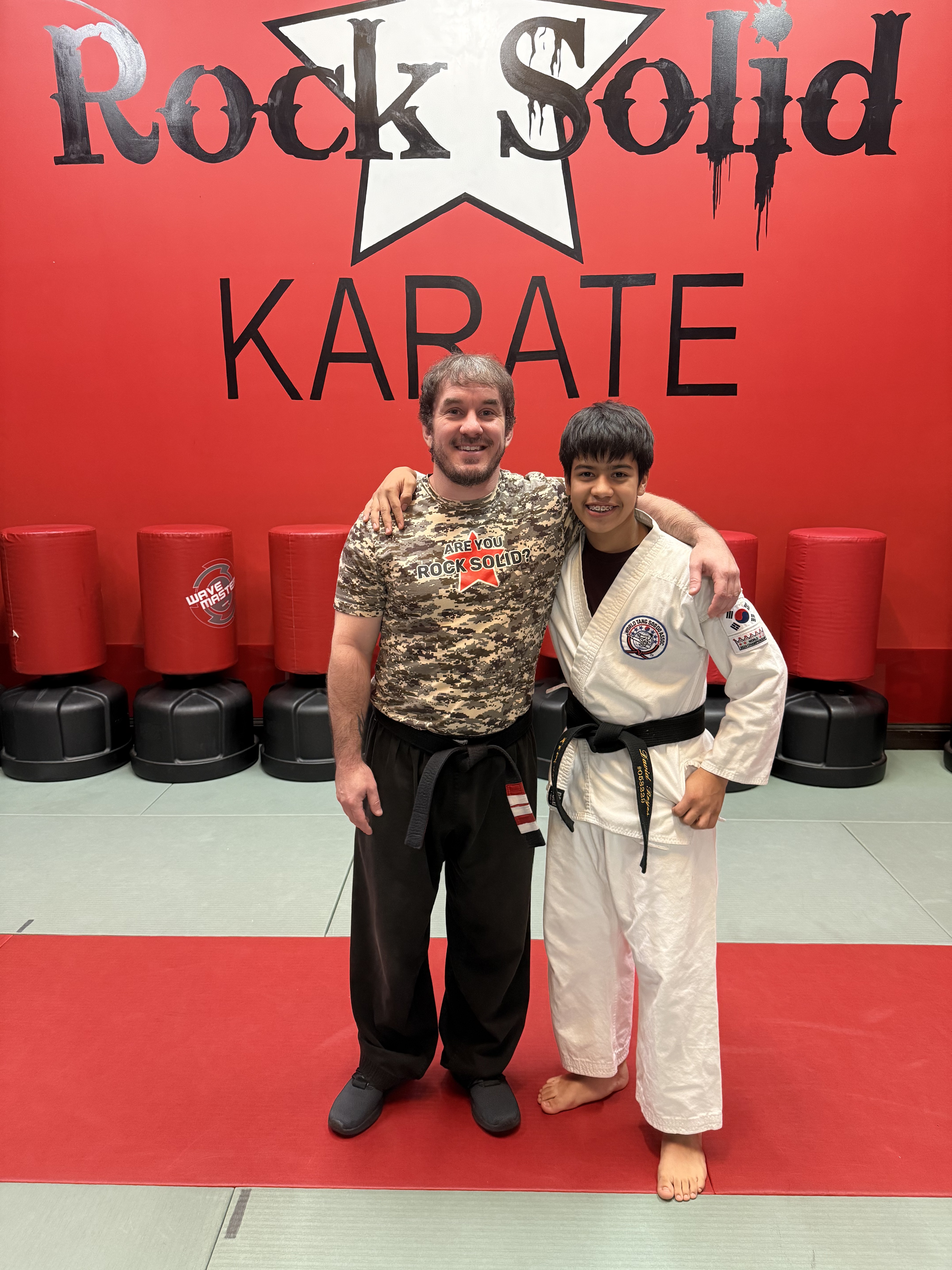 Rock Solid Karate instructors and students